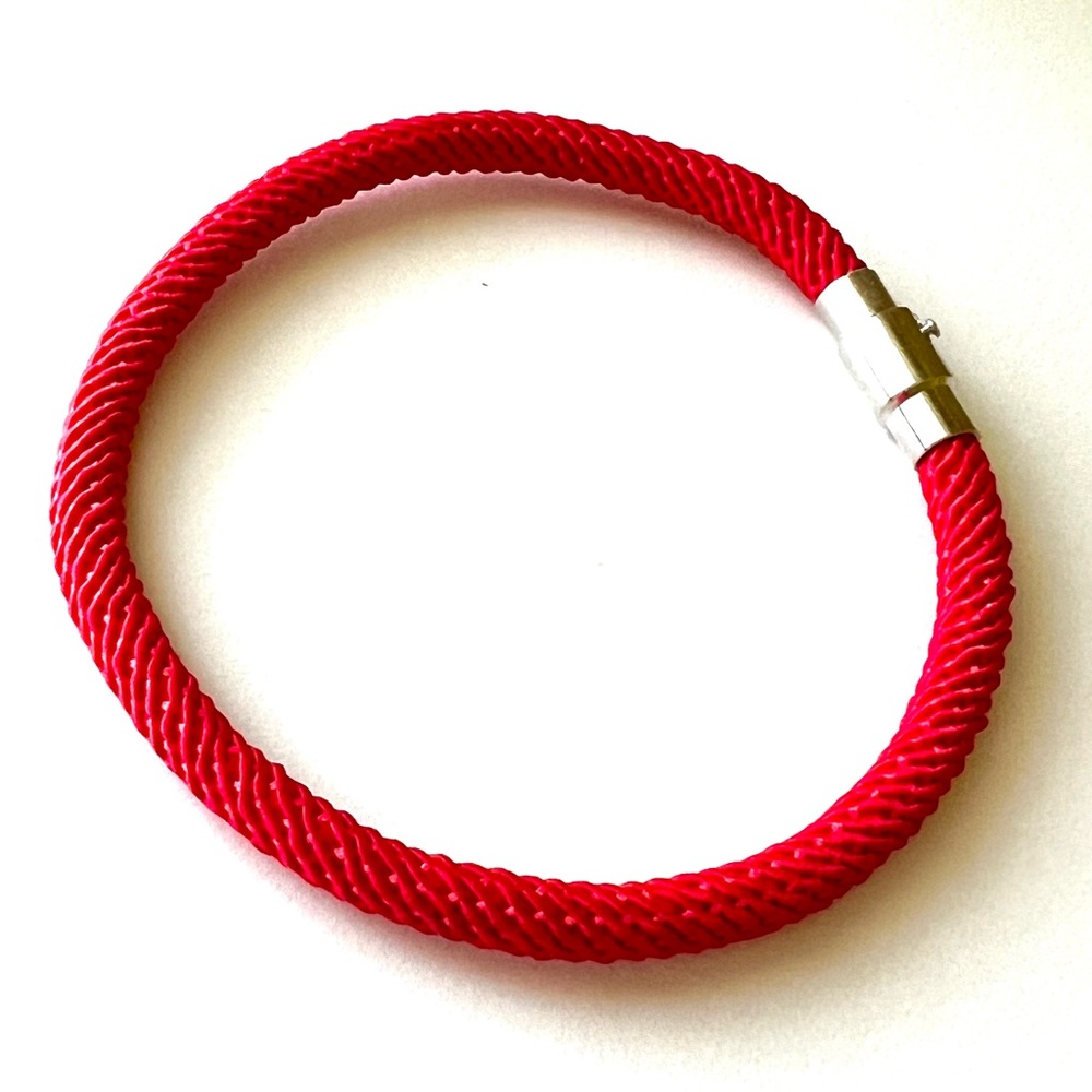 Red Rope Braided Bracelet.